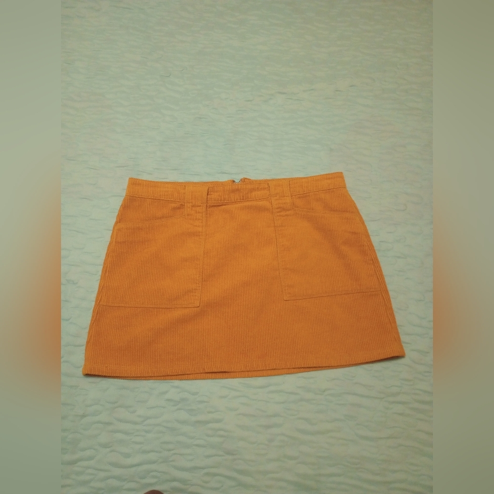 Forever 21 Vibrant Orange Mini Skirt